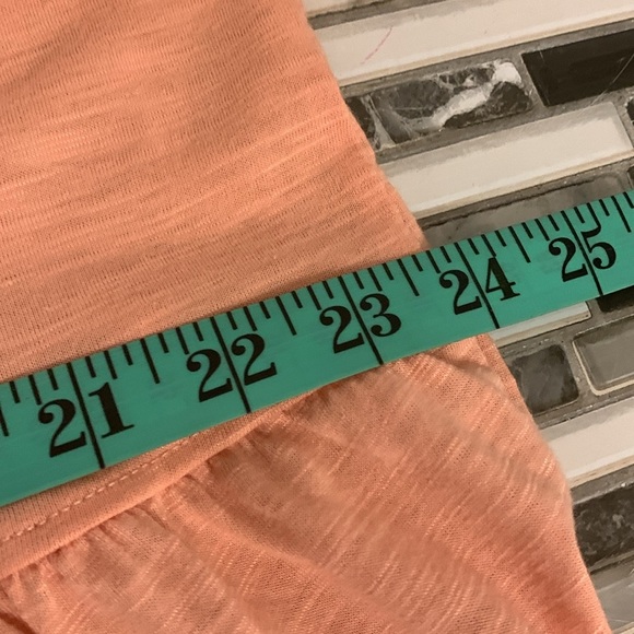 💰PENNINGTONS Coral Short Sleeve Ruffles Bottom Blouse 1X - Picture 7 of 11